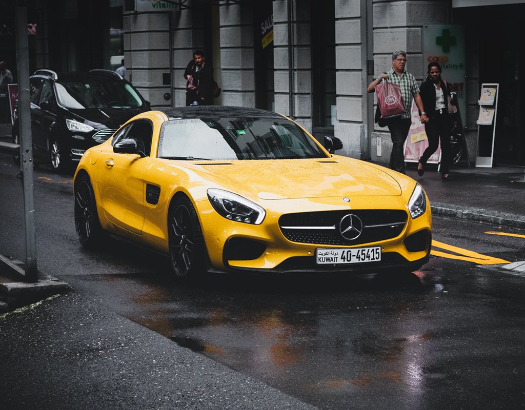 Mercedes-Benz AMG GT coupe yellow (Sample Listing)